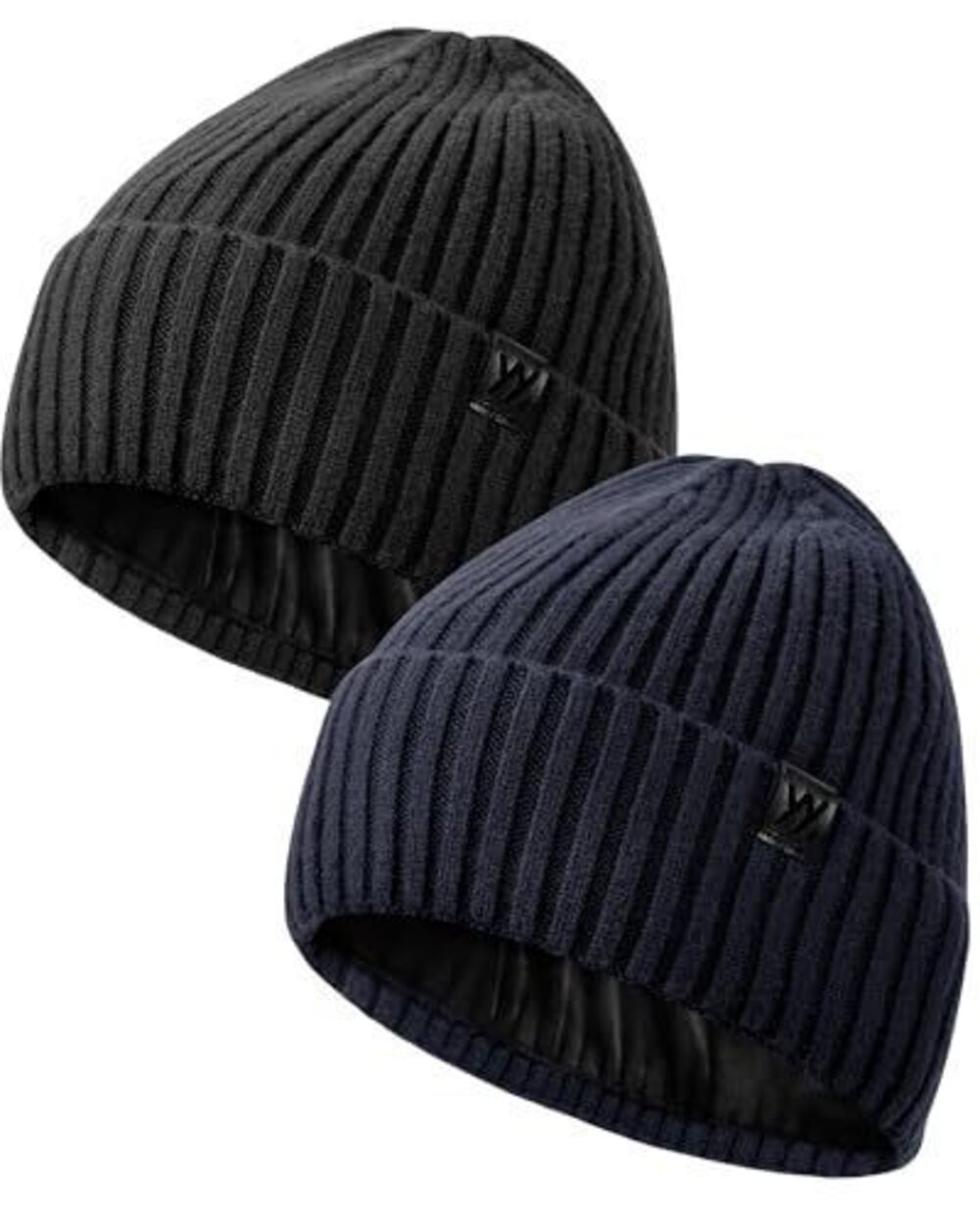 4411 Winter Beanie Hat & , Fleece Lined Thermal Knit Hat Ski Beanie Skull
